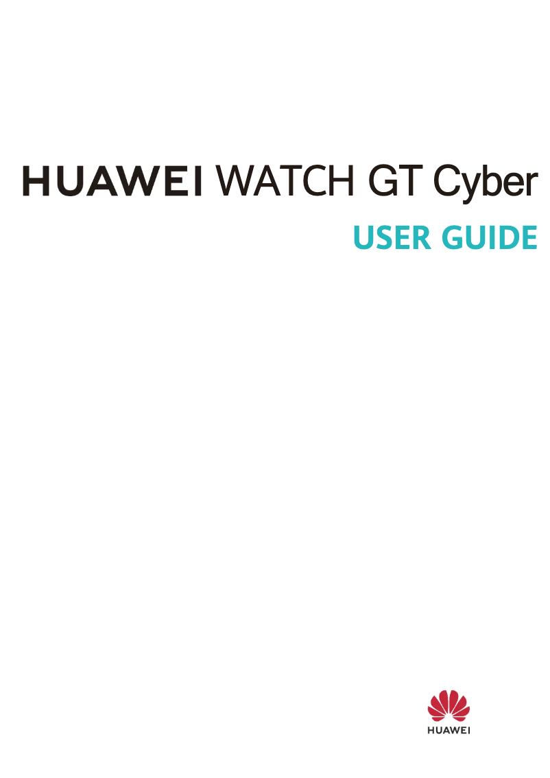 Página nº 1 - Manual de usuario Huawei Watch GT Cyber