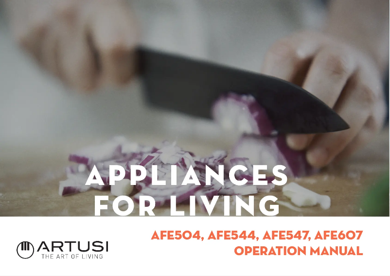 Imagen de la primera página del manual del dispositivo AFE547W