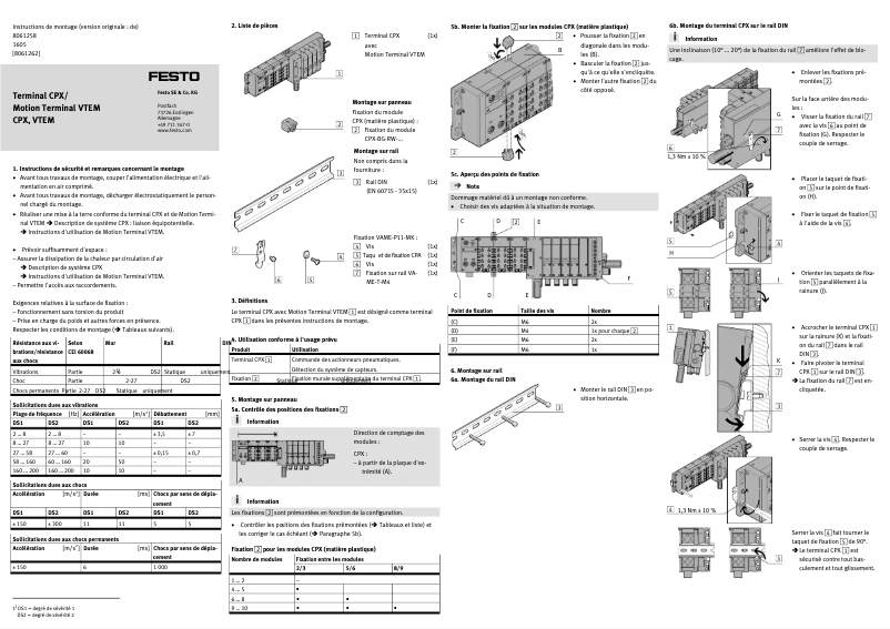 Imagen de la primera página del manual del dispositivo VTEM