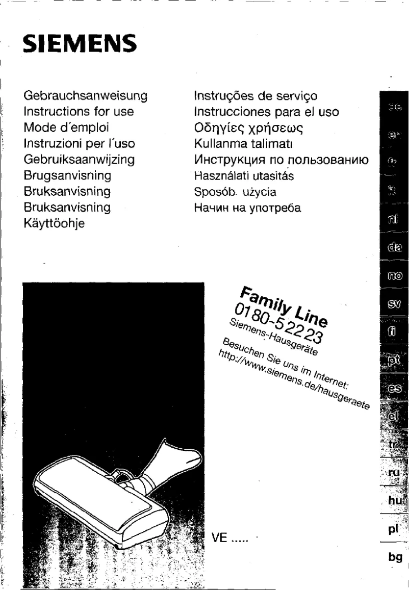 Página nº 1 - Manual de usuario Siemens VR44A250