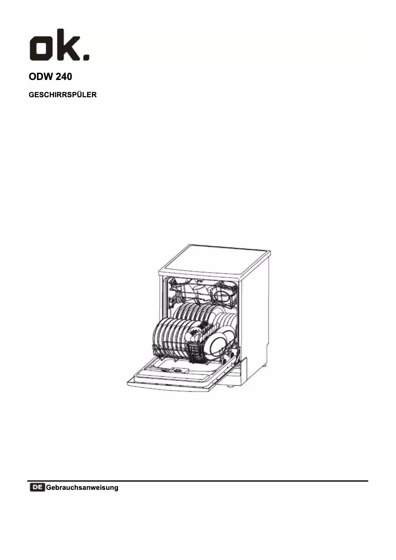 Imagen de la primera página del manual del dispositivo ODW 240