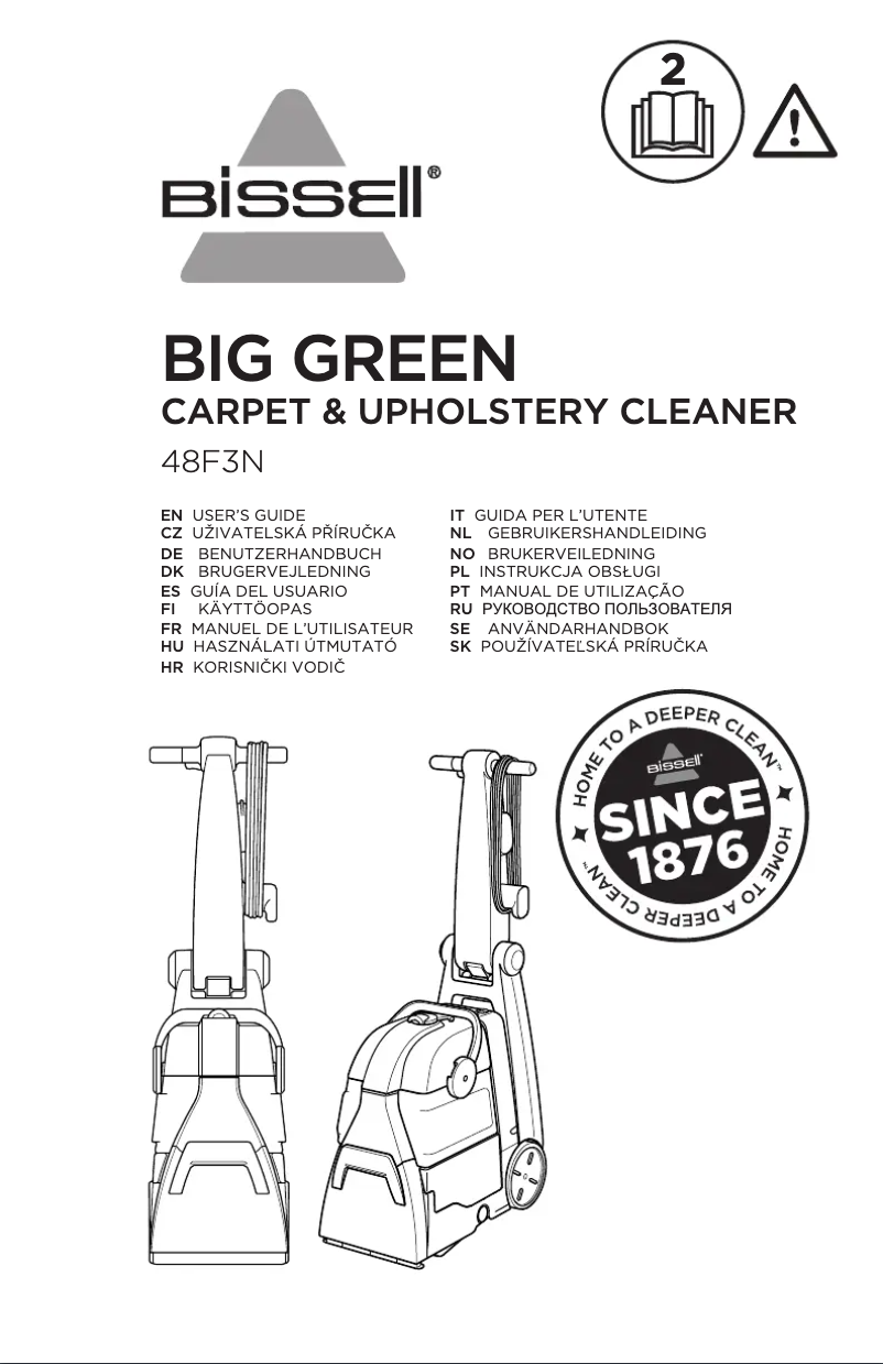 Imagen de la primera página del manual del dispositivo Big Green 48F3N