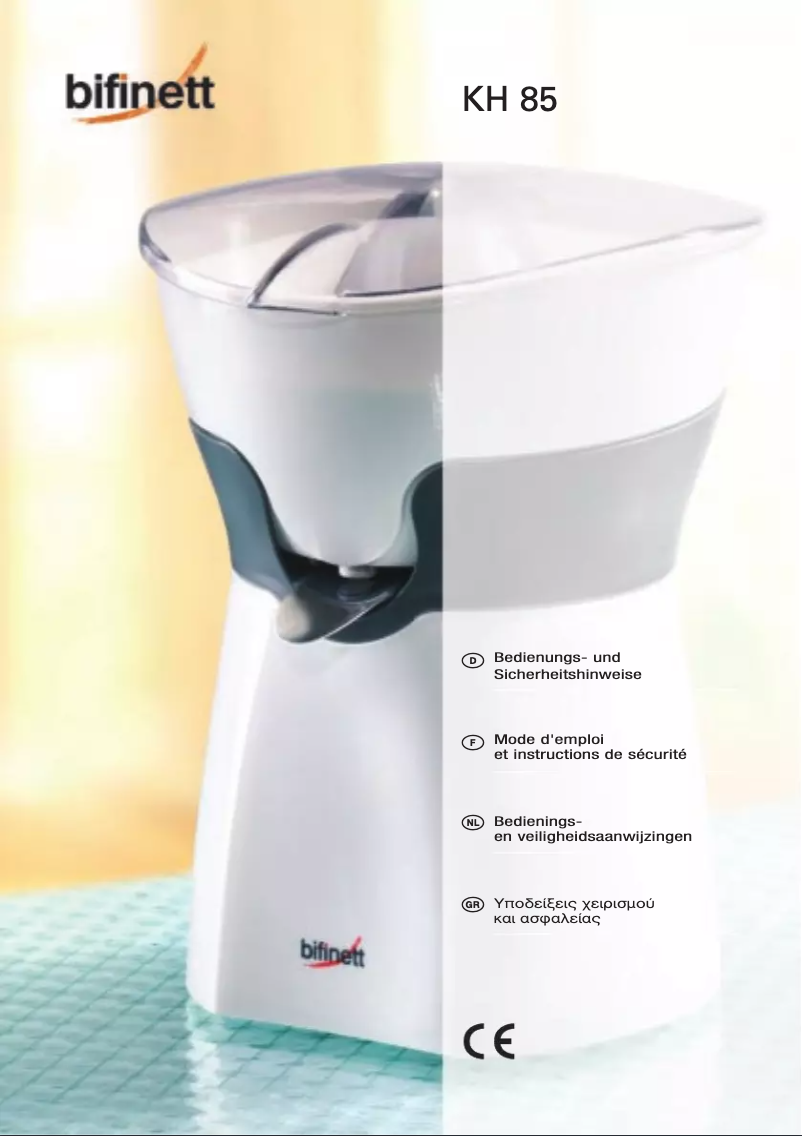 Página nº 1 - Manual de usuario Bifinett KH 85