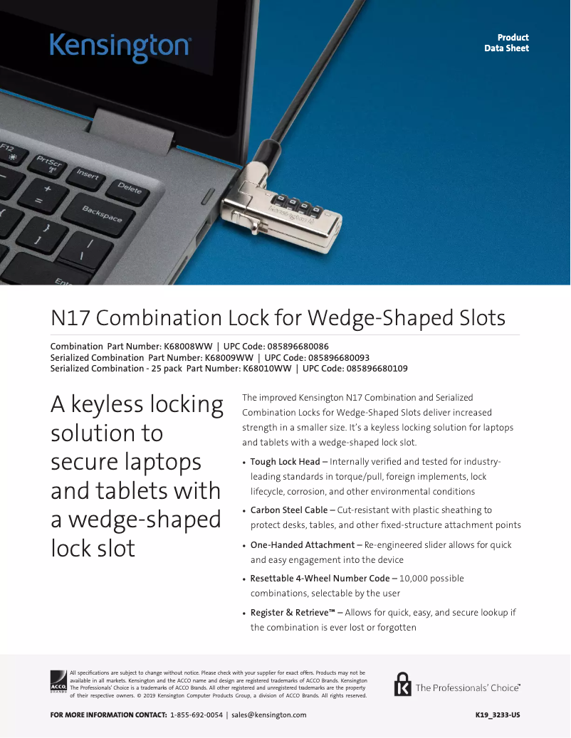 Imagen de la primera página del manual del dispositivo K68008WW