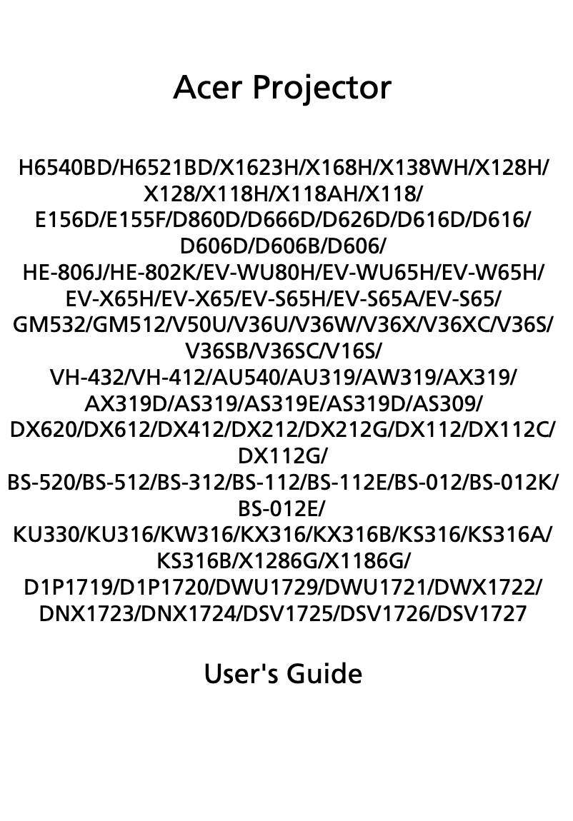 Imagen de la primera página del manual del dispositivo H6521BD