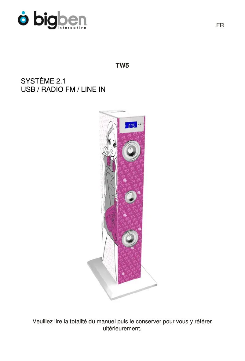 Imagen de la primera página del manual del dispositivo TW5