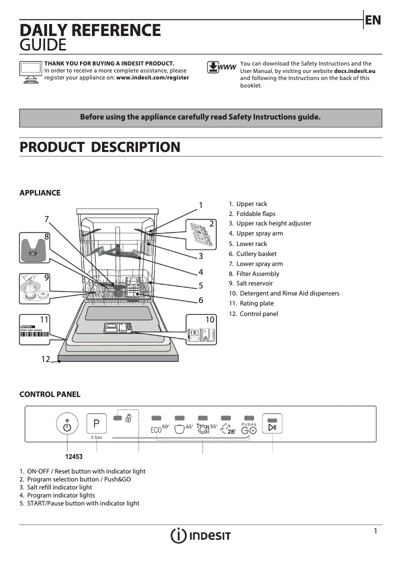 Imagen de la primera página del manual del dispositivo DIE 2B19 A