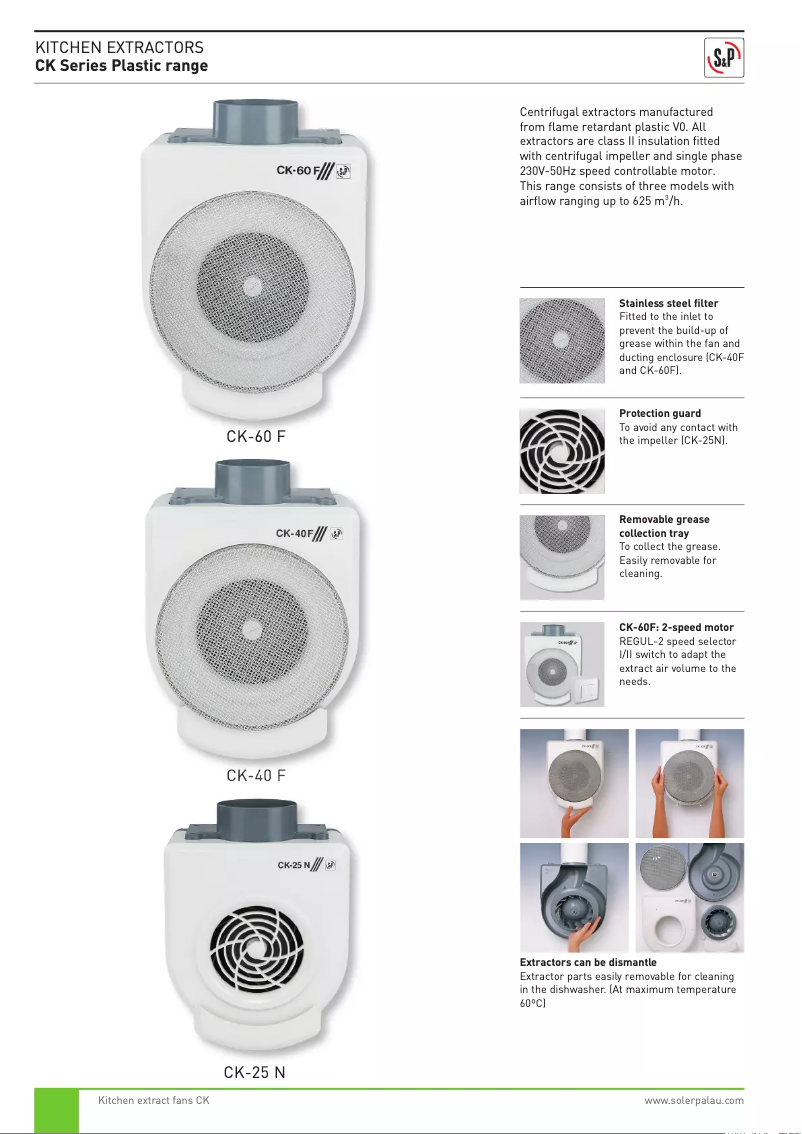 Página nº 1 - Manual de usuario Soler & Palau CK-40 F