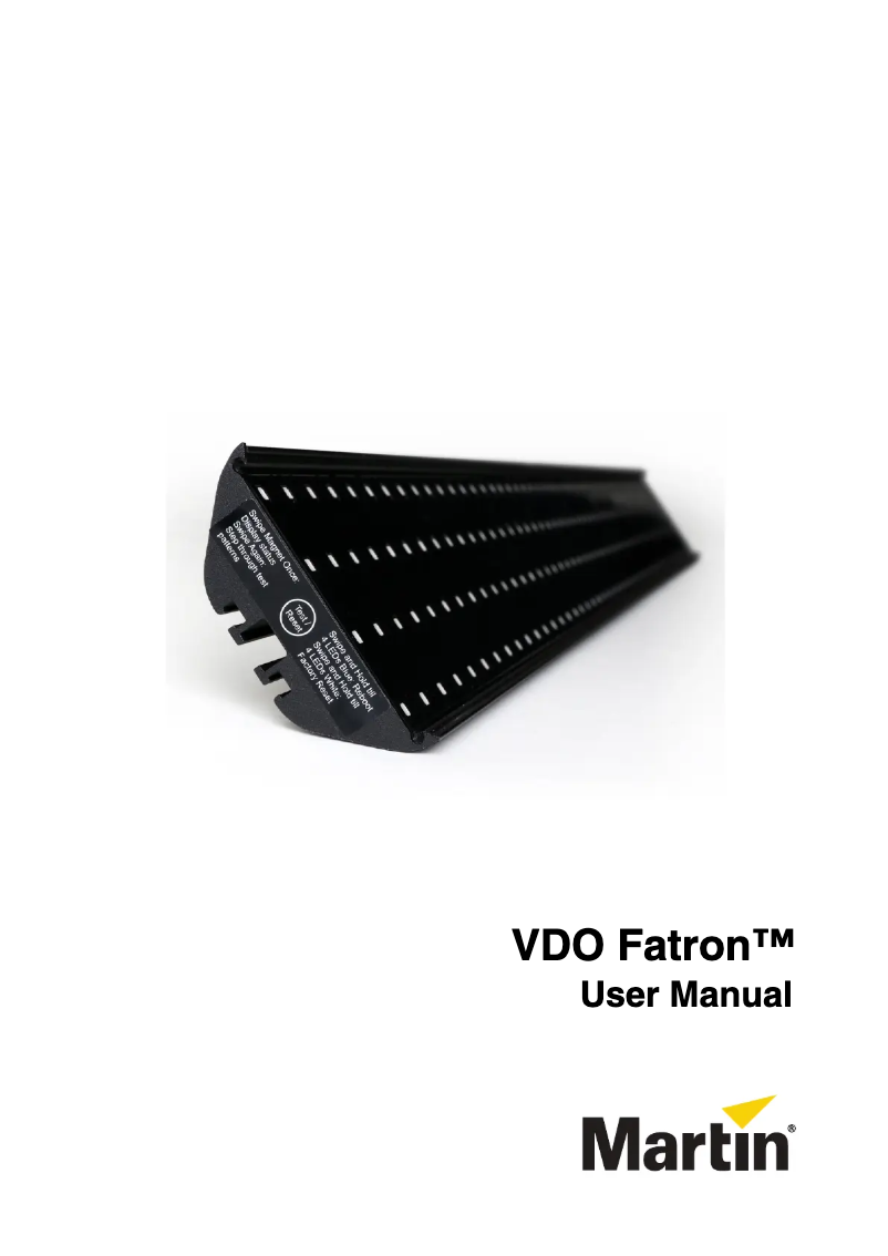 Página 1 del manual Manual de usuario Martin VDO Fatron 20