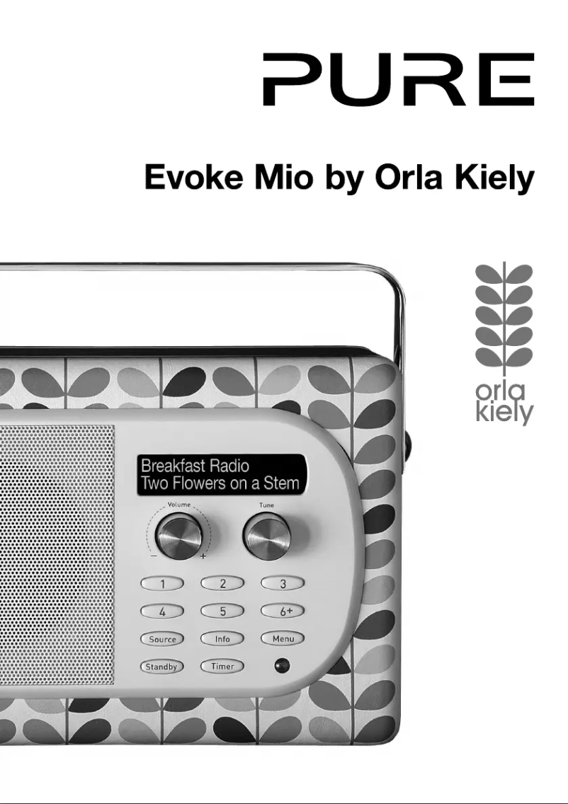 Imagen de la primera página del manual del dispositivo Evoke Mio by Orla Kiely