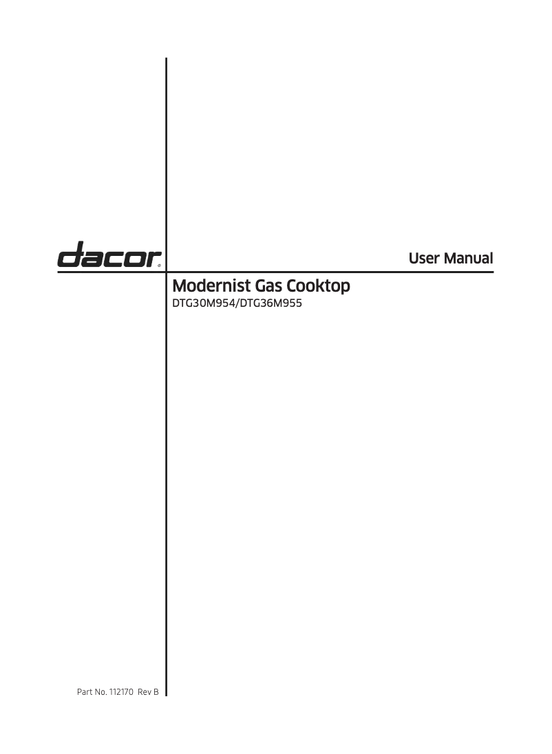 Imagen de la primera página del manual del dispositivo DTG30M954FM