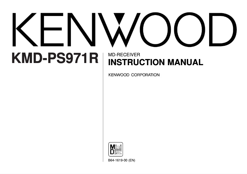Página 1 del manual Manual de usuario Kenwood KMD-PS971R