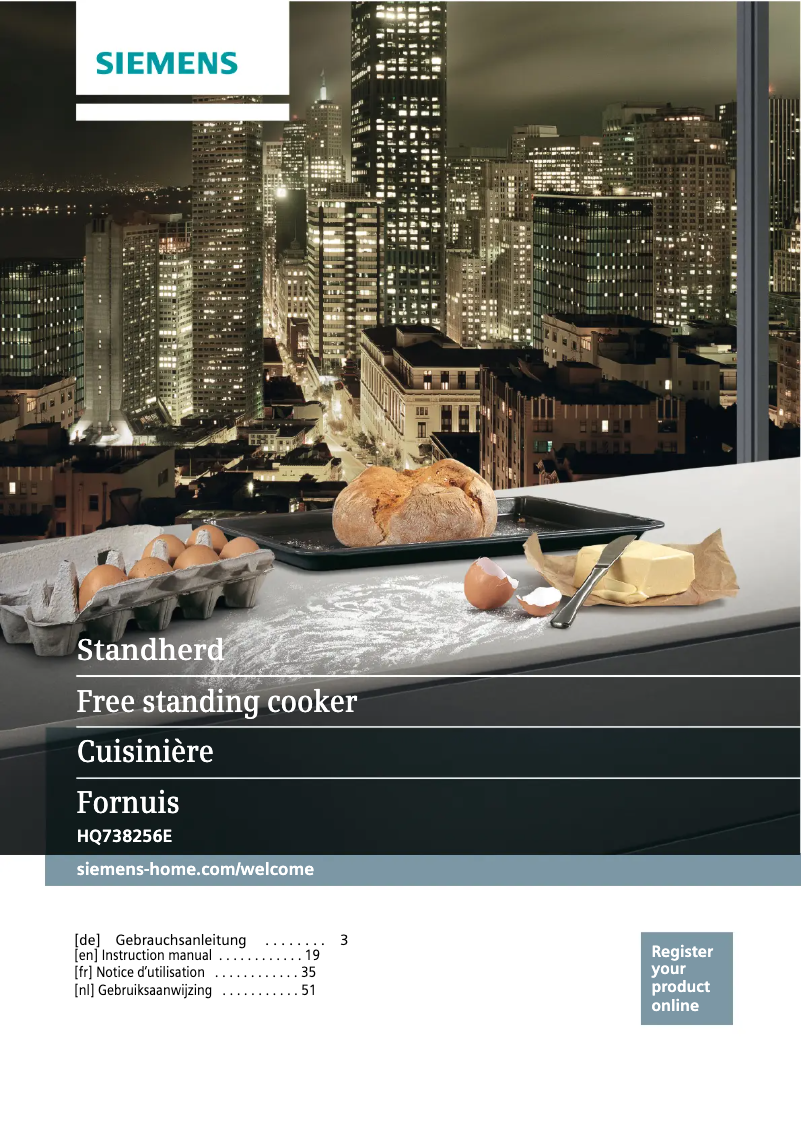 Imagen de la primera página del manual del dispositivo HQ738256E