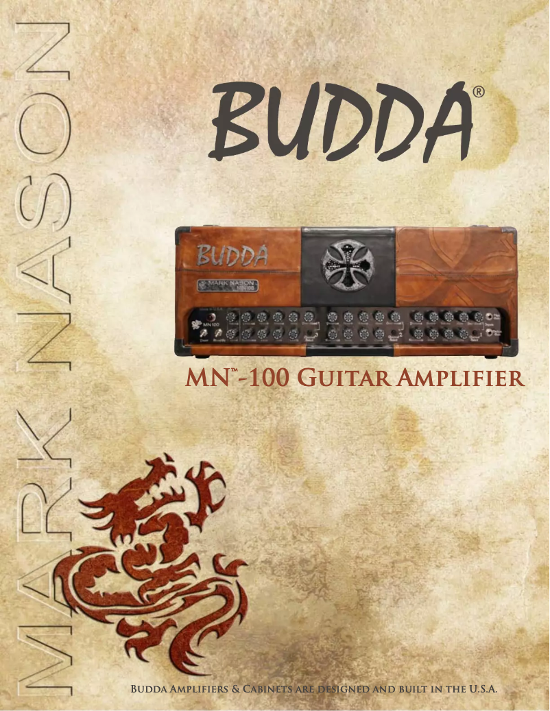 Página 1 del manual Manual de usuario Budda Mark Nason MN-100