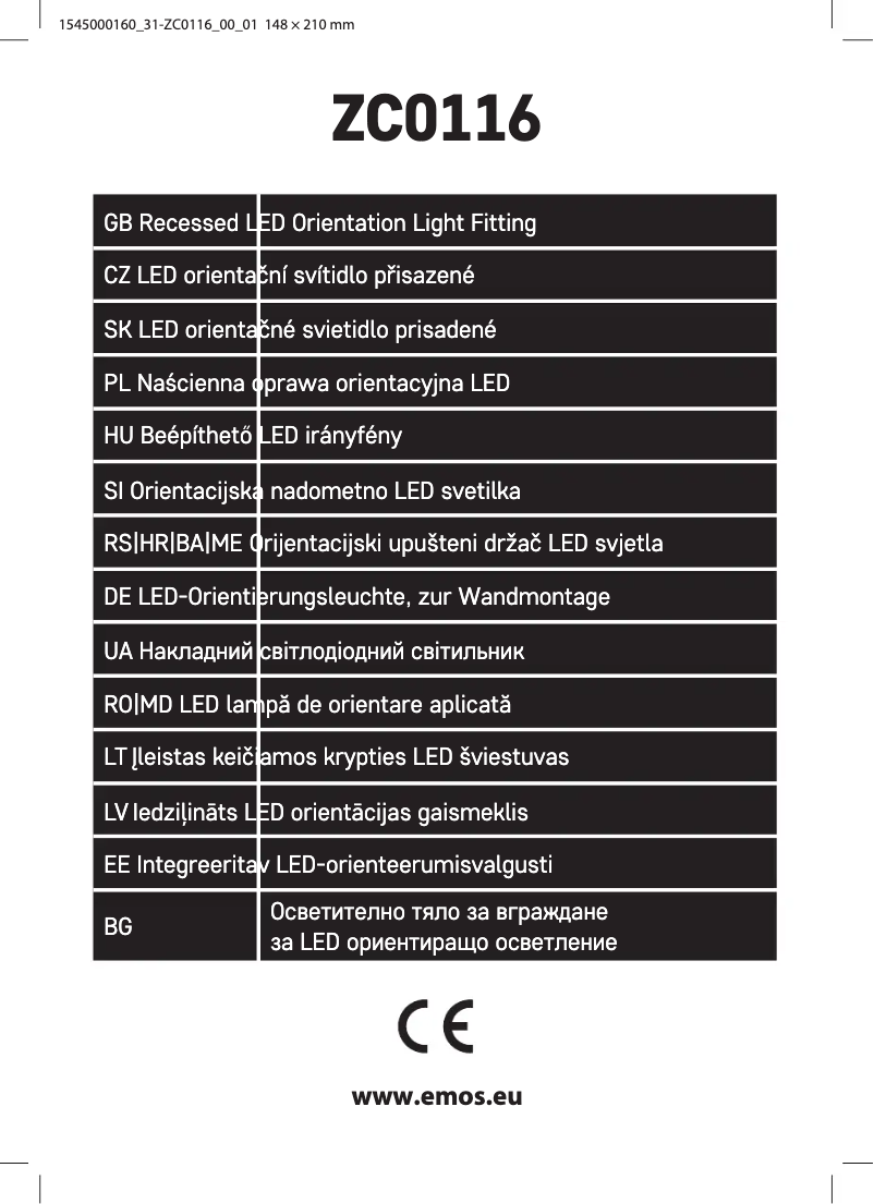 Página nº 1 - Manual de usuario Emos ZC0116
