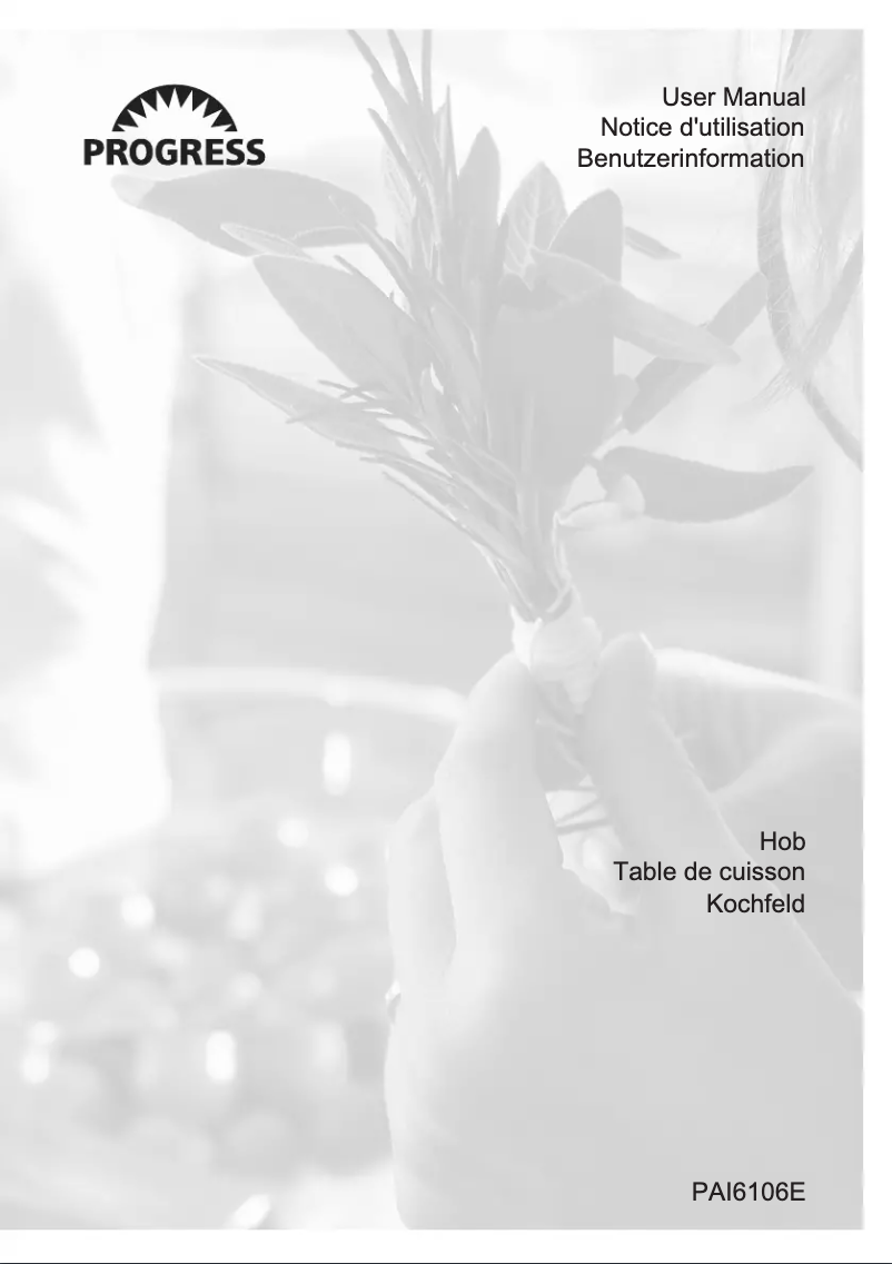 Imagen de la primera página del manual del dispositivo PAI6106E