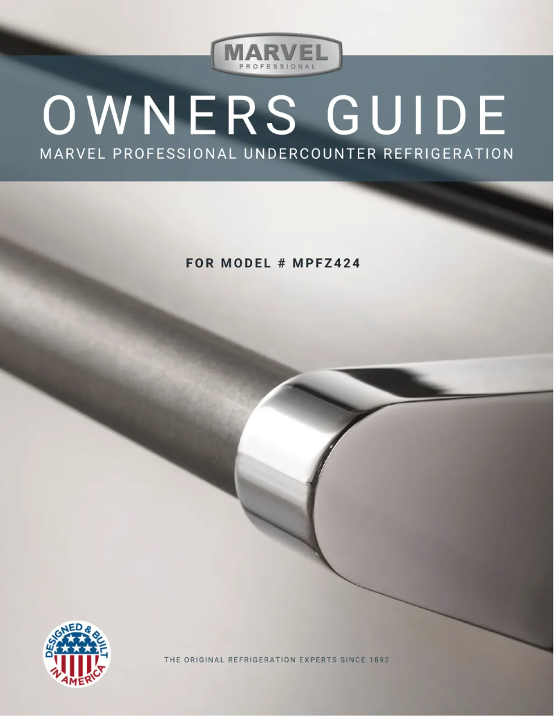 Página 1 del manual Manual de usuario Marvel MPFZ424IS31A