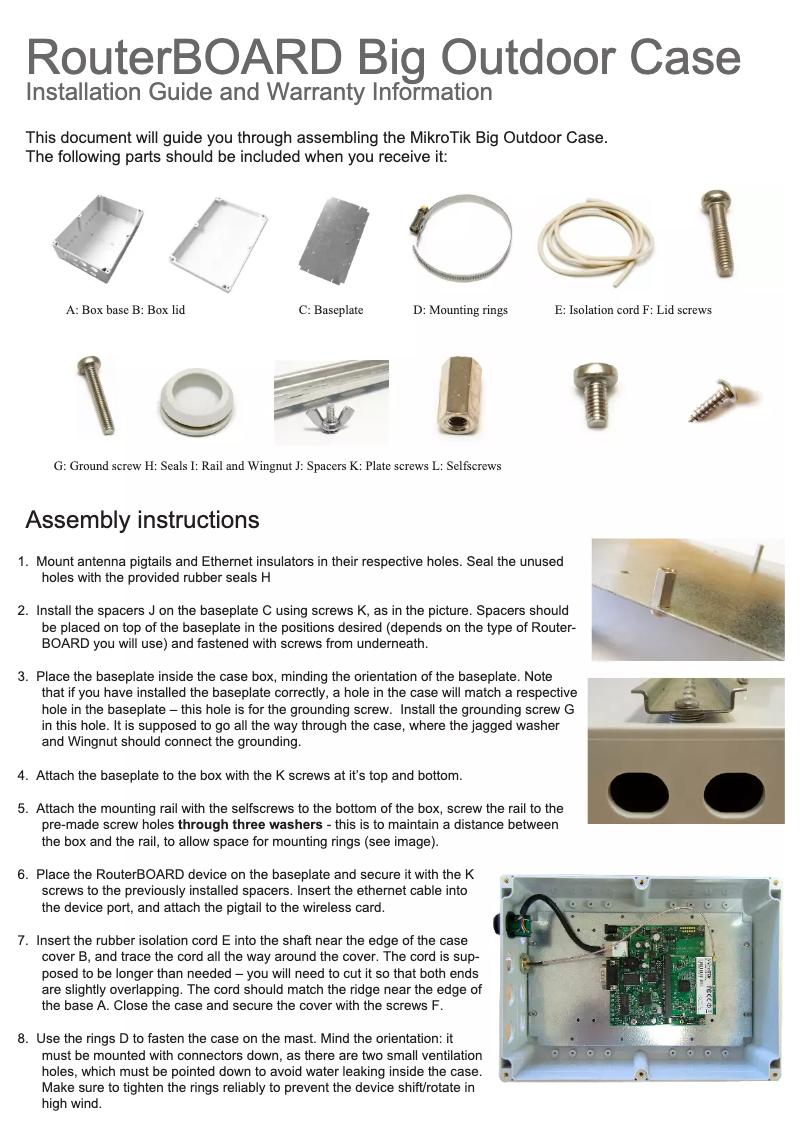 Página 1 del manual Manual de usuario Mikrotik CAOTU