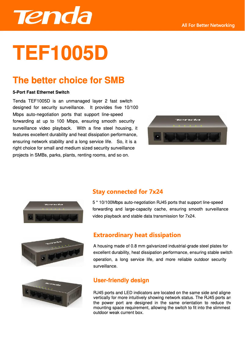Imagen de la primera página del manual del dispositivo TEF1005D
