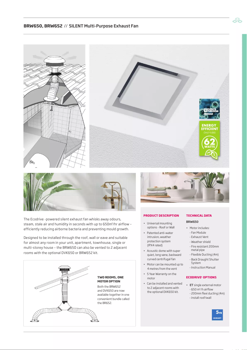 Imagen de la primera página del manual del dispositivo BRW650