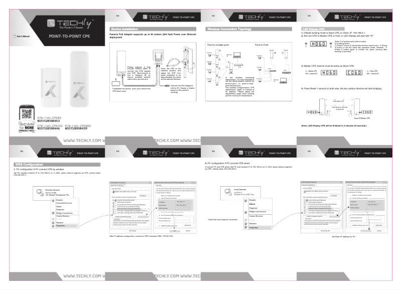 Imagen de la primera página del manual del dispositivo I-WL-CPE120