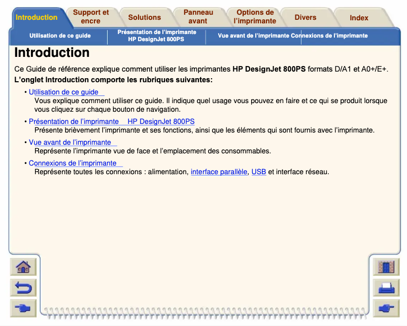 Imagen de la primera página del manual del dispositivo DesignJet 800