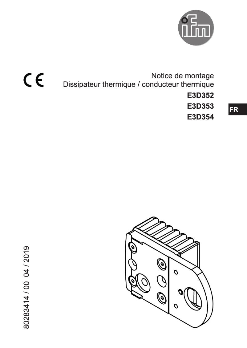 Imagen de la primera página del manual del dispositivo E3D352