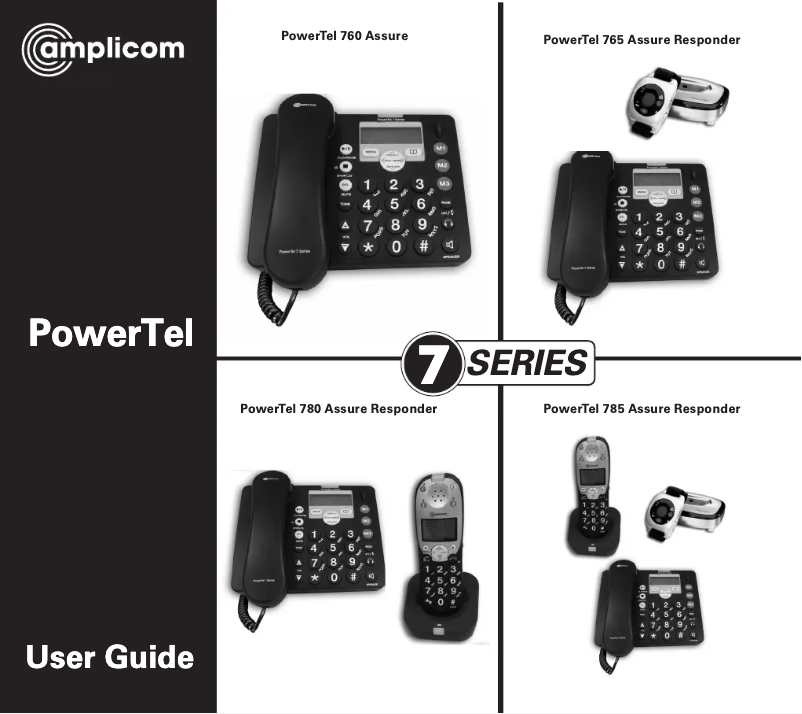 Imagen de la primera página del manual del dispositivo PowerTel 785