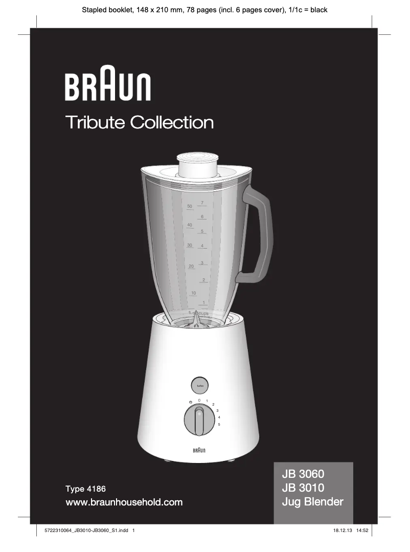 Página nº 1 - Manual de usuario Braun JB 3060 SW