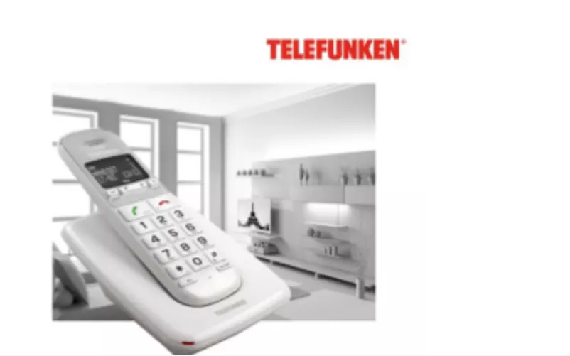 Página 1 del manual Manual de usuario Telefunken TD 300 PILLOW