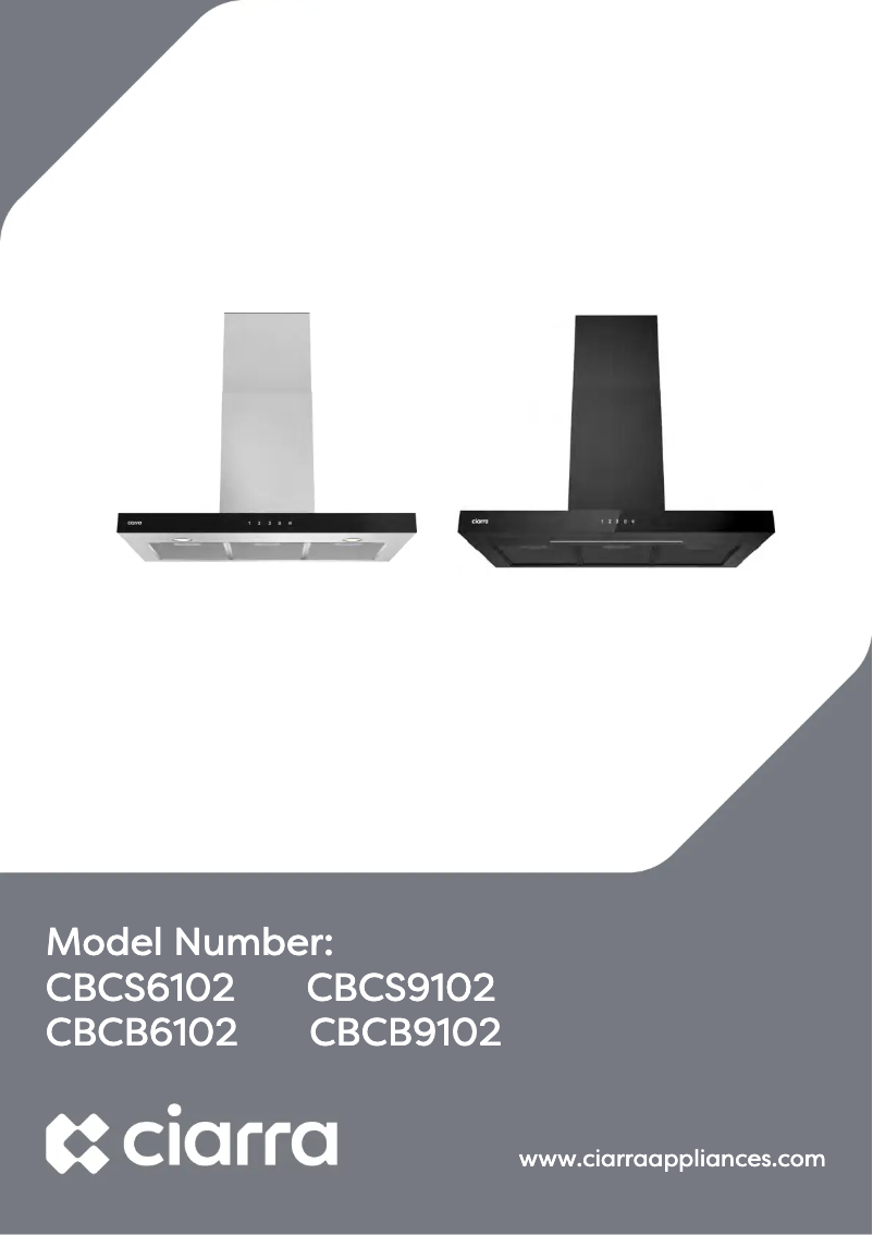 Página 1 del manual Manual de usuario Ciarra CBCB9102