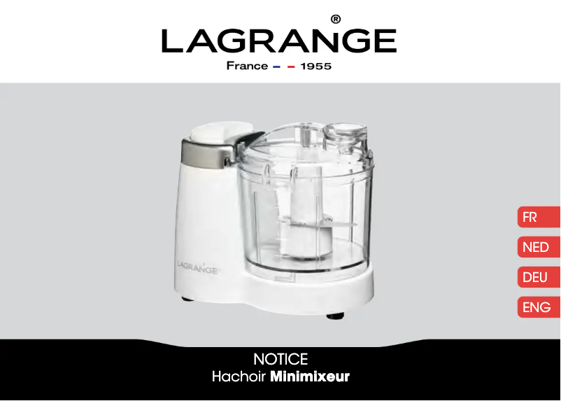 Página 1 del manual Manual de usuario Lagrange Minimixeur 629001