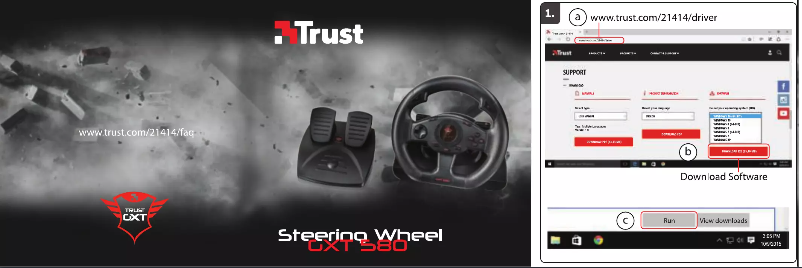 Imagen de la primera página del manual del dispositivo Sano GXT 580