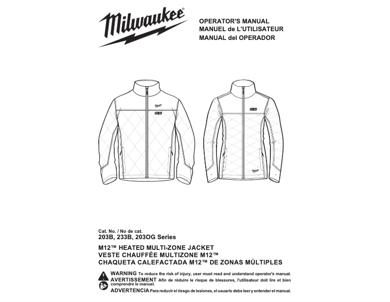 Imagen de la primera página del manual del dispositivo M12 AXIS 203-21