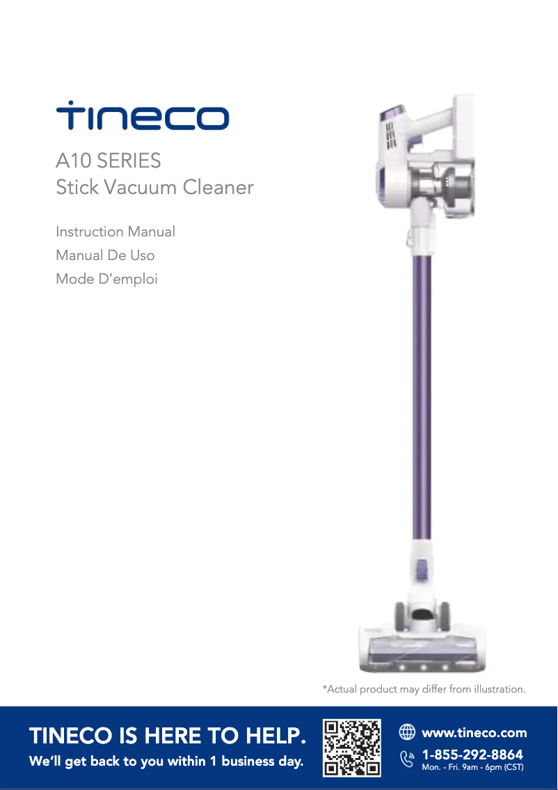 Imagen de la primera página del manual del dispositivo A10 Dash
