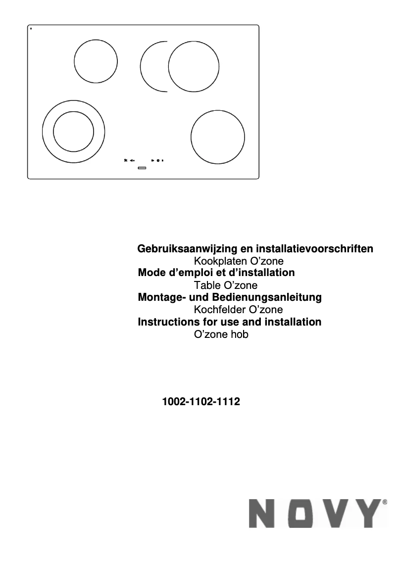 Imagen de la primera página del manual del dispositivo 1112