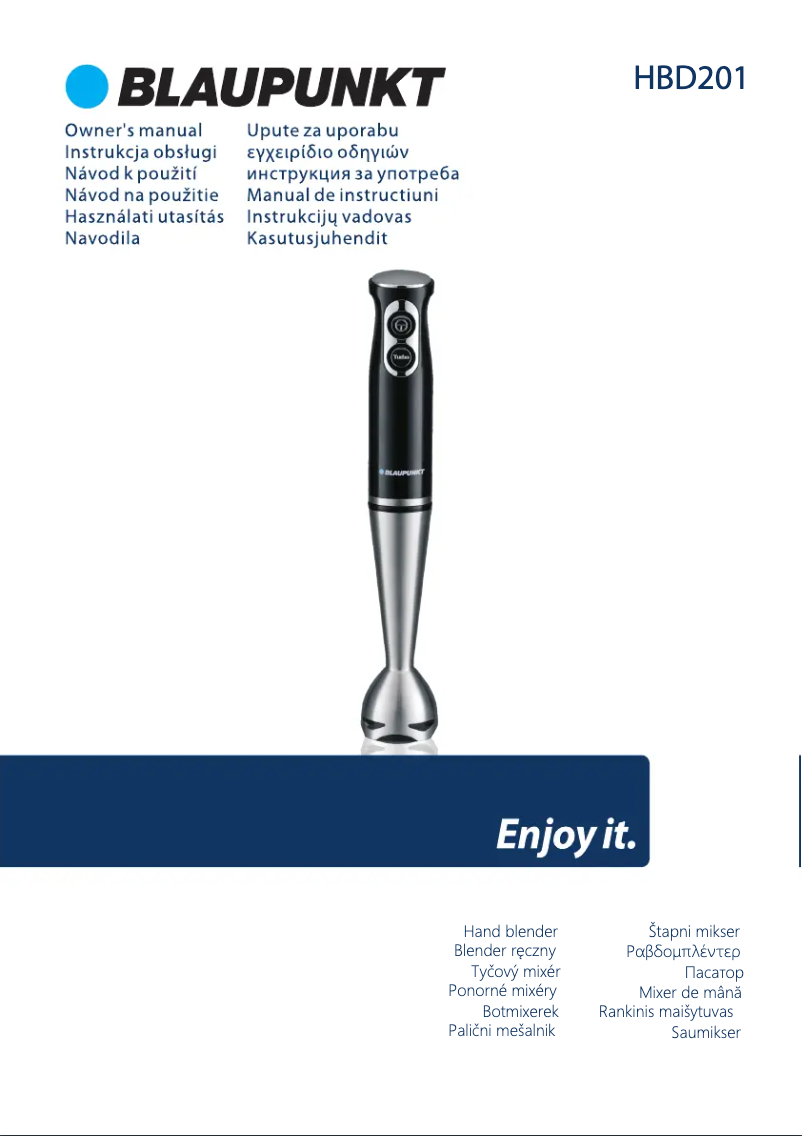 Página 1 del manual Manual de usuario Blaupunkt HBD201