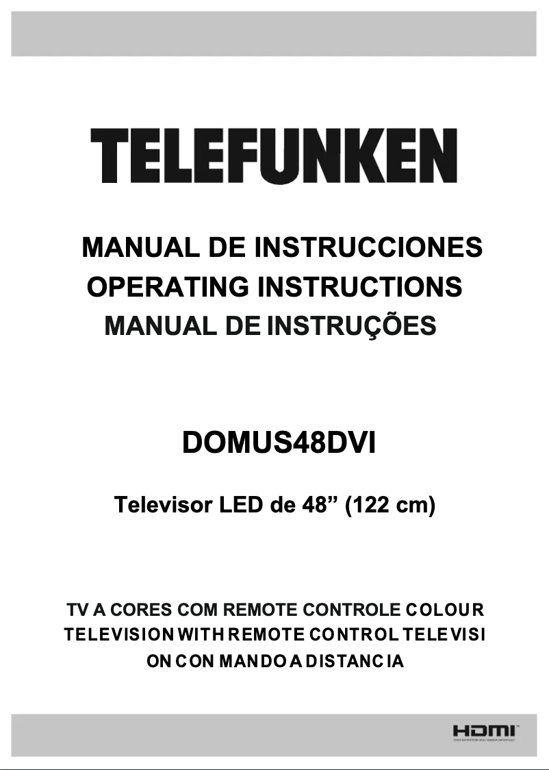 Imagen de la primera página del manual del dispositivo DOMUS48DVI
