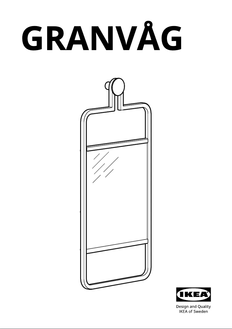 Página 1 del manual Manual de usuario Ikea GRANVÅG 505.109.85