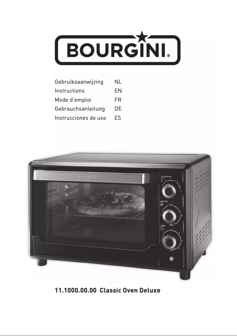 Página 1 del manual Manual de usuario Bourgini 11.1000.00.00 Classic Oven Deluxe