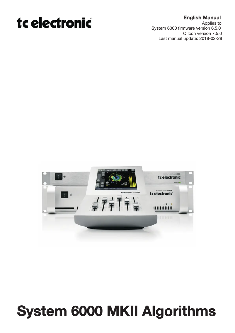 Página 1 del manual Manual de usuario TC Electronic Mastering 6000