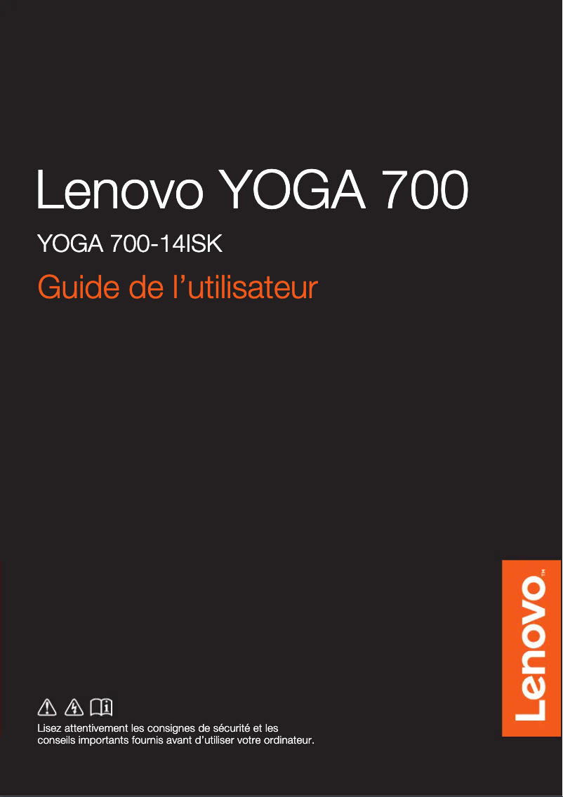 Página nº 1 - Manual de usuario Lenovo Yoga 700