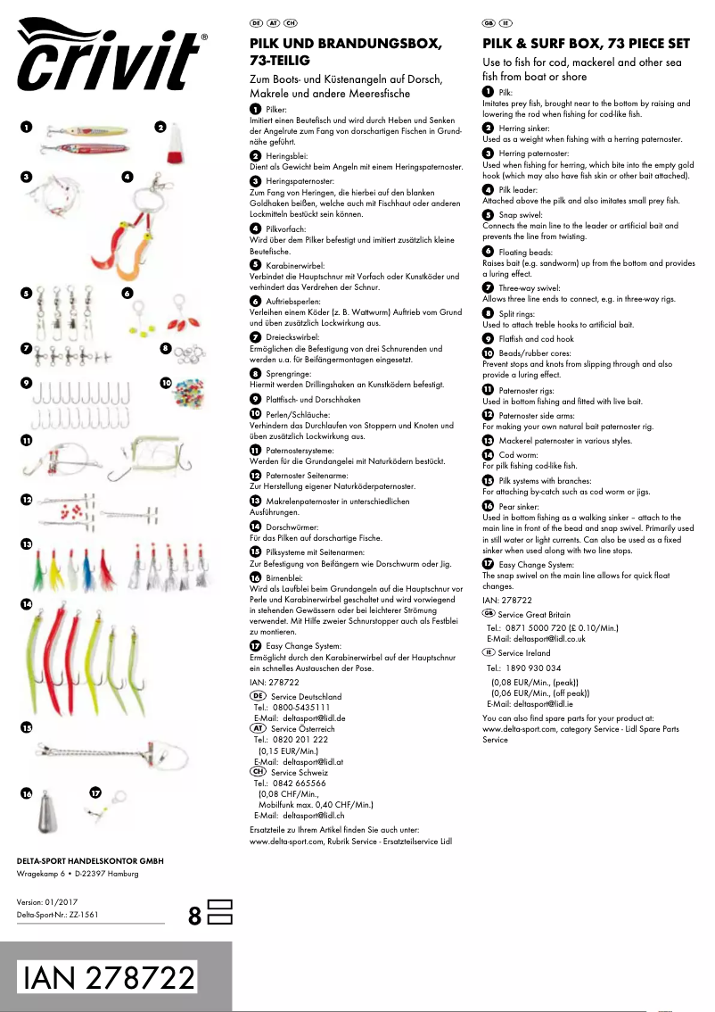 Página nº 1 - Manual de usuario Crivit IAN 278722