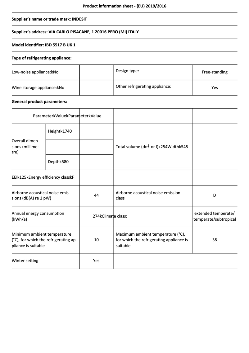 Imagen de la primera página del manual del dispositivo IBD 5517 B UK 1