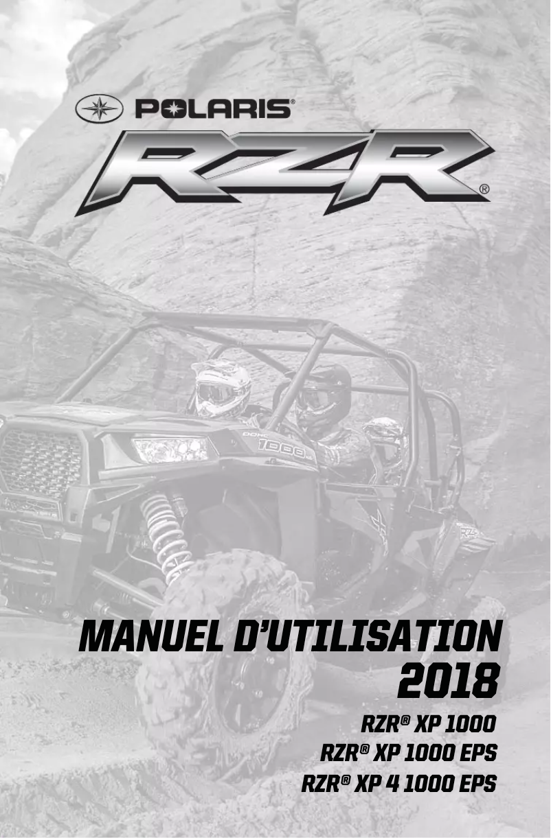 Página 1 del manual Manual de usuario Polaris RZR XP 4 1000 (2018)