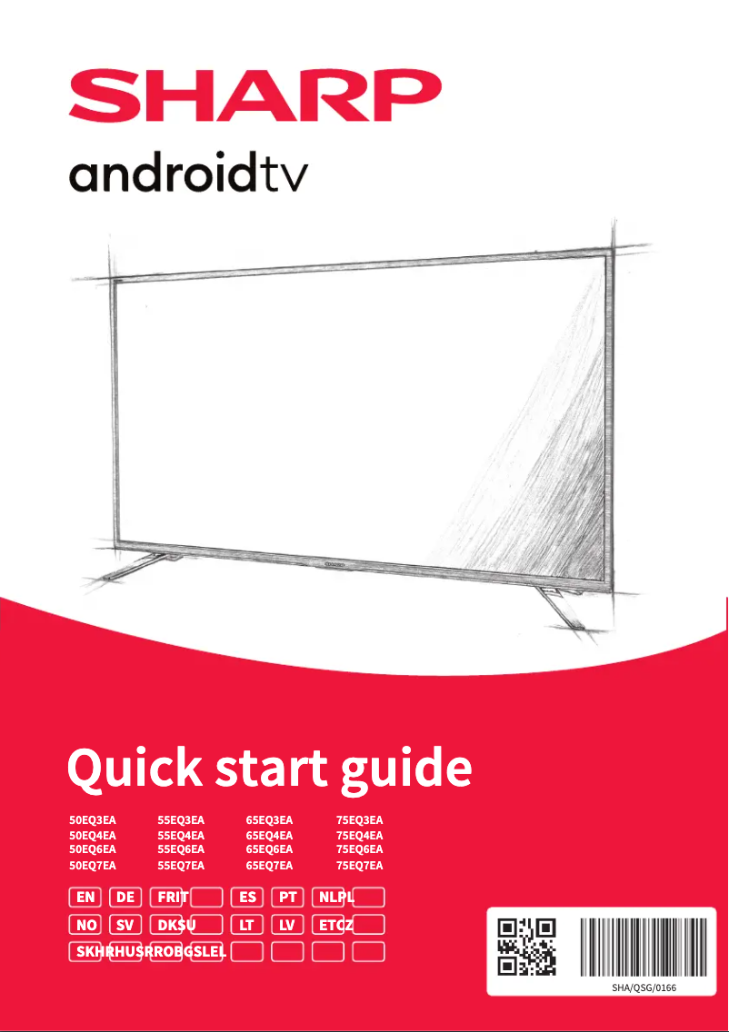 Página 1 del manual Guía de inicio rápido Sharp 75EQ3EA