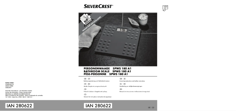 Página 1 del manual Manual de usuario SilverCrest SPWS 180 A1