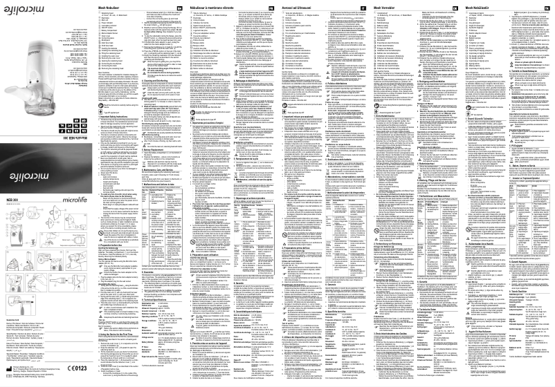 Página 1 del manual Manual de usuario Microlife NEB 300