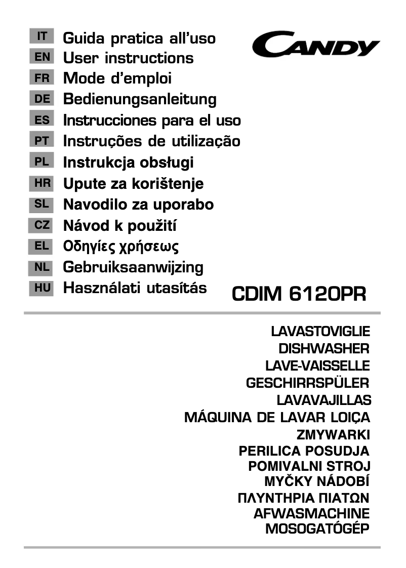Imagen de la primera página del manual del dispositivo CDIM 6120PR-80