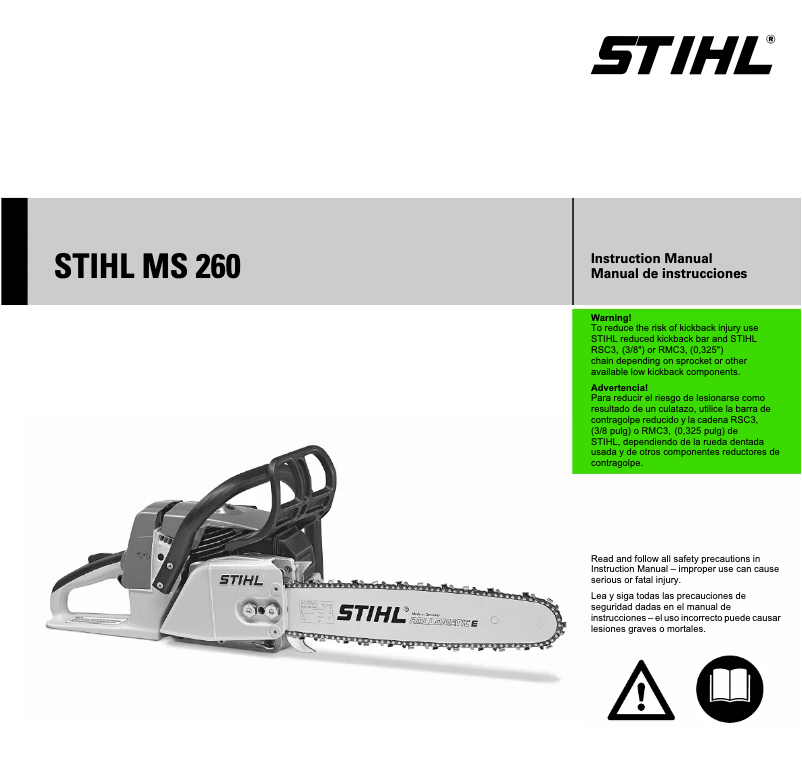 Página 1 del manual Manual de usuario Stihl MS 260